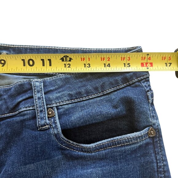 Kut From The Kloth Womens Denim Jeans Size 10 Distressed Mid Rise Straight Leg - Picture 5 of 8